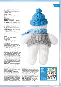 an image of a knitted glove with a hat and mittens on it's fingers