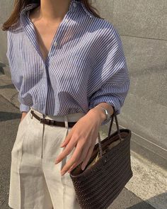 Simple Casual Outfits, Casual Work Outfits Women, Mix Match Outfits, Korean Outfit Street Styles, Classic Style Outfits, Korean Casual Outfits