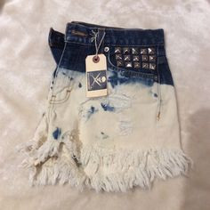 Super Cute Denim Shorts With Real Studs. Great For The Summer And Festivals. Runs A Little Small. Definitely One Of My Favs! Perfect Condition And Never Worn Cute Denim Shorts, Maternity Jean Shorts, Wrangler Shorts, High Waisted Denim Shorts, Retro Shorts, Zara Shorts, High Waisted Jean Shorts, High Rise Denim Shorts, Denim Cutoff Shorts