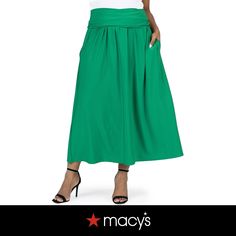 in stock Maxi Skirt With Pockets, Skirt With Pockets, Plus Size Skirts, Skirts With Pockets, Polyester Spandex, Plus Size Outfits, Maxi Skirt, Pick Up, In Store