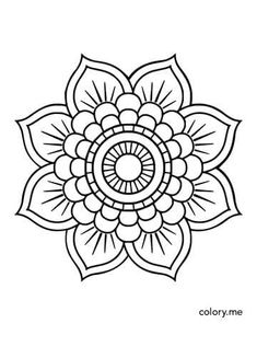 a black and white drawing of a flower