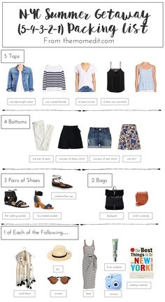 the ultimate summer getaway packing list