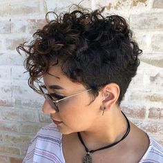 Pixie Cut Curly Hair, Curly Pixie Cut, Cut Hairstyles