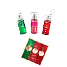 Bath & Body Works Holiday Traditions Mini Gift Box Set Includes: Twisted Peppermint (2.5 Fl Oz / 75 Ml) Fragrance Notes: Cool Peppermint, Sugared Snow, Fresh Balsam, Vanilla Buttercream Vanilla Bean Noel (2.5 Fl Oz / 75 Ml) Fragrance Notes: Fresh Vanilla Bean, Warm Caramel, Sugar Cookies, Whipped Cream, Snow-Kissed Musk Winter Candy Apple (2.5 Fl Oz / 75 Ml) Fragrance Notes: Red Apples, Winter Rose Petals, Candied Oranges, Maple Leaf, Fresh Cinnamon Twisted Peppermint, Vanilla Bean Noel, Santa Ideas, Bath N Body Works, Winter Candy Apple, Sephora Skin Care, Bath And Body Works Perfume, Winter Rose, Mint Candy