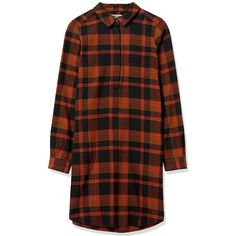 Good Threads Women Brushed Flannel Long Sleeve Relaxed Fit Popover Shirt Dress. New Without Tags Retails At $31.92 This Classic, Versatile Relaxed Fit Popover Flannel Dress Can Be Worn With Your Favorite Tennis Shoes Or Booties And Paired With A Cardigan, Or A Jean Jacket Made With 100% Cotton, This Relaxed Fit Flannel Dress Is Soft And Cozy To Give You That Classic Flannel Look That Is Perfect For The Colder Months Model Is 5'10" And Wearing A Size Small At Goodthreads, We Are On A Mission To C Plaid Long Sleeve Shirt Dress For Daywear, Casual Collared Orange Dress, Casual Orange Collared Dress, Casual Orange Dresses For Fall, Plaid Shirt Dress For Workwear In Fall, Long Sleeve Plaid Cotton Shirt Dress, Plaid Shirt Dress For Fall Workwear, Casual Orange Shirt Dress For Fall, Orange Long Sleeve Shirt Dress For Fall