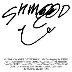 an autographed sheet with the words smood on it