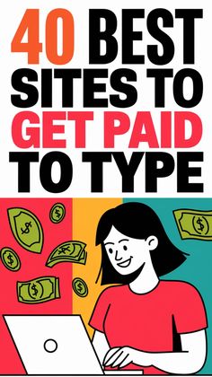 pin showing ways to make money with side hustles from home by getting paid to type online Best Way To Make Money From Home, Transcribing Jobs From Home, Side Gigs To Make Money, Secret Websites To Make Money, Skills To Learn To Make Money, Earn Money By Typing, Easy Way To Make Money, Amazon Jobs