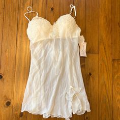 Nwt. Beautiful! Would Be Perfect For Wedding Night. Warm White/Off White. Adjustable Straps Very Faint Spot Near Bottom Hem From Storagenot Noticeable But Found It When Looking It Over To Sell. Babydoll Nightgown, Lingerie Babydoll, Future Wardrobe, Babydoll Lingerie, Wedding Night, Beaded Lace, Warm White, Night Gown, Women's Intimates