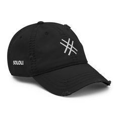 Expand your headwear collection with this fashionable dad hat. With a slightly distressed brim and crown fabric, it’ll add just the right amount of edge to your look. For a quick and easy outfit pair it with slacks, your favorite jeans, and a sports tee. • 100% pre-shrunk cotton twill • Soft crown • 6 sewn eyelets • 6 stitched rows on the brim • 6-panel unstructured cap with a low profile • Seamed front panel without buckram • Adjustable hook and loop closure • All sales are final This product i Sports Tee, Easy Outfit, Sports Tees, Dad Hat, Hook And Loop, Favorite Jeans, Simple Outfits, Dad Hats, Low Profile