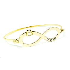 EXPRESS SHIPPING upgrade available in cart Personalize your infinity bracelet with monogram and engraved date on sterling silver plated with platinum or gold ┌Bracelet length: 6-9 inches ├Infinity size: 45x13mm └Infinity and bar material: sterling silver platinum, yellow or rose gold plated Customize your bracelet You may get any monogram and date Available options: ჻ Choose the bracelet length ჻ Choose if you want your jewel platinum, gold or rose gold plated sterling silver Your jewelry will a White Gold Initials Bracelet For Anniversary, Classic Adjustable Infinity Jewelry, Adjustable Monogram Bracelets For Anniversary, Classic Infinity Bracelets For Anniversary, Customized Elegant Infinity Jewelry, Elegant Customized Infinity Jewelry, Custom Infinity Jewelry For Anniversary, Custom Name Infinity Jewelry For Anniversary, Customized Gold Infinity Jewelry