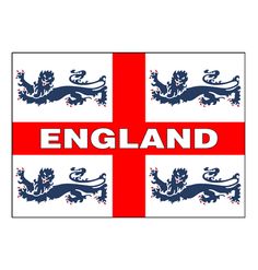 the flag of england with lions on it