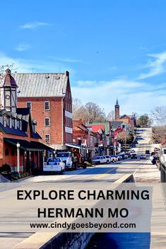 an old town with cars parked on the street