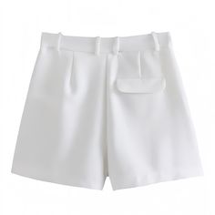 - 100% polyester - hand wash / air dry Ivory White Mid-High Rise Pleated Cuffed Cargo Short Shorts Details: Made of soft, comfortable fabric Easy to clean & maintain Made of durable fabric for long wear / use Khaki Blazer, Preppy Chic, Cargo Short, European Vacation, Elegant Casual, Pleated Shorts, Short Shorts, Ivory White, Shorts With Pockets