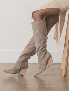 Lacey Grey Boots Super cute grey boots featuring a pointed toe and block heel! 3.25" heel Gray Boots, Grey Boots, Tall Boot, Fall Fits, Tall Boots, Light Gray, Block Heels, Light Grey, Super Cute