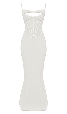 CORSET MAXI DRESS IN WHITECORSET MAXI DRESS IN WHITEBe the Epitome of Elegance and GraceIntroducing our stunning Corset Maxi Dress in White - a dress that exudes sophistication and allure. Designed to enhance your natural curves, this dress will make you feel like the most beautiful woman in the room.Unleash Your Inner ConfidenceThe waist-in design of this dress accentuates your figure, giving you an hourglass shape that will turn heads wherever you go. The pure white color adds a touch of intelligence and sophistication, making you stand out from the crowd.Perfect for Any OccasionWhether you're attending a romantic dinner date, sipping champagne with the girls, hitting up cocktail bars, or partying the night away, this dress is the perfect choice for any special occasion.Key Features: Mad Berta Dress, Corset Maxi Dress, The Most Beautiful Woman, Cocktail Bars, White Corset, Romantic Dinner, Beautiful Figure, Looks Vintage, Corset Dress