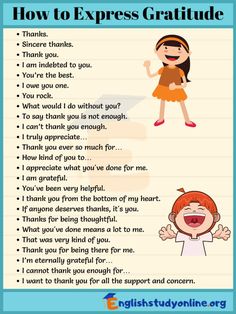 35+Useful Ways to Express Gratitude for ESL Learners - English Study Online Art Of Persuasion, English Phrases Idioms, English Learning Spoken, Conversational English, English Vocab, Express Gratitude, Interesting English Words