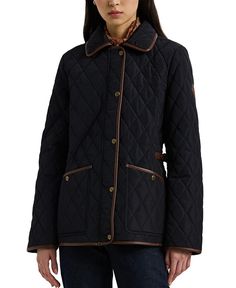 Lauren Ralph Lauren Petite Quilted Collar Coat - Macy's Ralph Lauren Sport Coat Women, Diamond Quilted Outerwear For Work In Fall, Diamond Quilted Outerwear For Fall Workwear, Diamond-quilted Outerwear For Fall Workwear, Fall Workwear Outerwear With Diamond Quilting, Luxury Quilted Puffer Jacket For Fall, Elegant Quilted Outerwear For Work, Elegant Quilted Outerwear For Office, Elegant Quilted Jacket For Fall