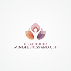 the center for mindfulness and cbt logo is shown on a white background