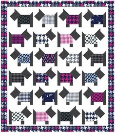 an image of a quilt pattern with arrows