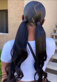 Ponytail Slick Back, Hair Skunk Stripe, Hair Braided Ponytail, Cornrows Long, Baby Hair Tutorial, Part Curly Hair, Braids Heart, Braids Y2k, Pin Hairstyle