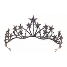 1.This tiara crown is handmade by durable silver alloy,crystals and rhinestones-shining bright like diamond ! 2.Occasions: Wear it in birthday, engagement, wedding, pageant, prom, party, quinceanera, banquet, celebration, ceremony, homecoming, holiday, anniversary, theater, baby shower, cosplay, moon goddess costume on Halloween. It will make you more charming and pretty without fail 3.Stable: NO COMBS!Ends with two pin loops,we offer some bobby pins for free to fasten the tiara.If your hair is Black Tiara, Crystal Crown Wedding, Headband Crown, Rhinestone Headpiece, Bride Headband, Star Headband, Crystal Headpiece, Tiara Crown, Headband Tiara