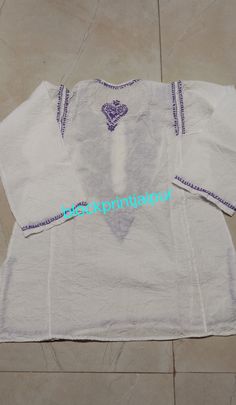 Indian cotton embroidered kids top tees tunic. Measurement Chest- 30 inches Length- 23 inches Available in all the sizes and in many more colors. Very soft stylish and lite weighted. Also use as nightwear Can be use as gift White Cotton Tops For Eid, White Casual Top For Festive Season, White Casual Tops For Festive Occasions, Festive White Cotton Tops, White Casual Festive Top, Casual White Top For Festive Season, White Straight Kurta Tops For Festivals, Festive White Straight Kurta Top, White Tops With Resham Embroidery For Festivals