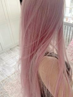 Cool Tone Pink Hair, Cool Toned Pink Hair, Japanese Pink Hair, Ashy Pink Hair, Pink Silver Hair