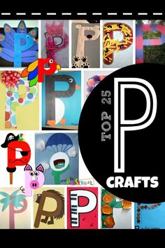 a collage of letters and numbers with the words top 10 crafts written below them