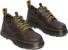 Dr. Martens Tarik Lo Leather | Zappos.com Leather Low-top Boots With Laces, Low-top Leather Boots With Laces, Workwear Leather Shoes With Vibram Sole, Leather Oxfords With Vibram Sole And Round Toe, Leather Low-top Oxfords For Fall, Leather Lace-up Oxfords With Vibram Sole, Derby Low-top Lace-up Shoes With Leather Footbed, Workwear Low-top Boots With Lug Sole, Brown Low-top Oxfords With Laces