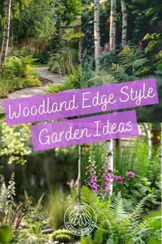 Woodland Edge Style Garden Ideas Woodland Patio Ideas, Sustainable Backyard, Decorative Solar Garden Lights, Garden Decorations Outdoor, Decorative Garden Fence, Solar Garden Decor, Decorative Solar Lights, Garden Floor