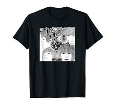 a black t - shirt with an image of two women and the words revolver on it