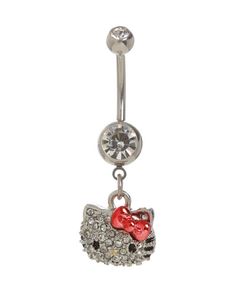 Hello kitty belly button ring Gold Hello Kitty, Hello Kitty Rooms, Y2k Accessories