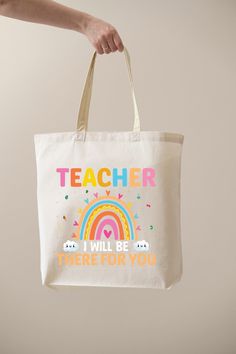 "Best Teacher Bag, Teacher tote bag, teacher appreciation, boho rainbow design, teachers gift, teacher appreciation gift, gift for teacher WE CAN PRINT PHOTOS, ILLUSTARTION, ARTWOKRS - ANYTHING. Let 's create unique personalized tote bags together! ✔️ We do offer Free Custom Designing when you order 5 bags or more! ✔️ Text Design is always free for any quantity! ✔️We can print on both sides. ✔️ Any Special request - send us a message first, we reply promptly! ------------------------------------------------------------------------------------------------------------------------------------ 💡I will be sending you a preview file for your order request 💡If you are placing a large order, please allow at least 3-4 days for production time as I may need to order more in your color* 💡Monitor c Multicolor Everyday Bags, Back To School Gift Canvas Tote Bag, Personalized Multicolor Bags For Everyday Use, Personalized Multicolor Bags For Everyday, Multicolor Personalized Bags For Everyday Use, Everyday Personalized Multicolor Bags, Colorful Bags For Everyday Use And Back To School, Multicolor Bags As Gifts For End Of School Year, Colorful Everyday Bags For Back To School