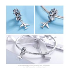 925 Sterling Silver Plane Charm Bead Fits Charm Bracelet Pendant Material: Pure 925 sterling silver Item Type: Charms, DIY Jewelry Great gift idea for Christmas, Birthday etc. For more dangle charms, click: https://www.etsy.com/shop/AllJewelrySupplies?section_id=25033382 Go back to the store, click: www.alljewelrysupplies.etsy.com White Gold Jewelry With Spacer Beads For Gifts, Sterling Silver Bracelet With Spacer Beads For Gift, Silver Charm Bracelet With Spacer Beads As Gift, Gift Sterling Silver Charm Bracelet With Round Beads, Silver Charm Bracelet With Spacer Beads For Gifts, Sterling Silver Charm Bracelet With Round Beads For Gift, Gift Charm Bracelet With Round Beads In Sterling Silver, Plane Jewelry, Silver Snake Bracelet