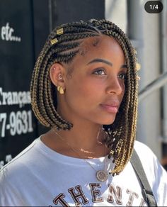 Hair Braids Styles, Short Box Braids Bob, Bob Box Braids, Box Braids Bob, Afro Beauty, Short Box Braids Hairstyles, Burnt Ends, Short Box Braids