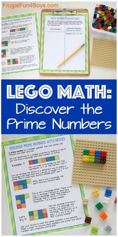 lego math activity for kids to learn how to solve the prime numbers