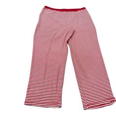 Charter Club Womens Sleepwear Striped Design Pajama Red Stretch Sleepwear For Pajama Party, Red Stretch Sleepwear For Loungewear, Casual Red Sleepwear Pants, Red Summer Pajama Shorts, Red Striped Pajamas, Casual Red V-neck Sleepwear, Red Printed Cotton Sleepwear, Club Red, Charter Club