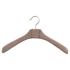 a wooden hanger on a white background