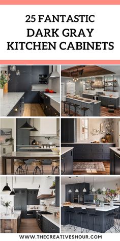 the 25 fantastic dark gray kitchen cabinets are featured in this post - it - yourself guide