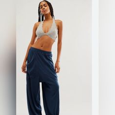 Intimately Free People Coffee Chat Joggers In Moonlit Ocean Size Xs. New Without Tags. They Are Super Soft And Comfortable. The Waist Measures About 12 Inches Across Unstretched. Casual Bottoms With Built-in Bra For Loungewear, High Waist Seamless Pants For Loungewear, Seamless Bottoms For Summer Lounging, High-waist Seamless Pants For Loungewear, Seamless Bottoms For Lounging In Summer, High-waist Seamless Lounge Pants, Seamless Lounging Bottoms For Summer, Seamless Long Pants For Loungewear, Stretch Bra-friendly Sleepwear For Loungewear