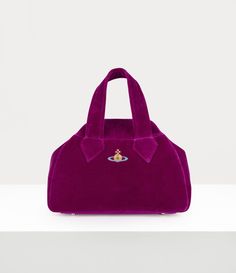 Medium Yasmine Handbag in PURPLE | Vivienne Westwood® Purple Vivienne Westwood, Womens Designer Bags, Medium Handbags, Woman Bags Handbags, Backpack Travel Bag, Into The Future, Time Machine, Purse Accessories, Purple Bags