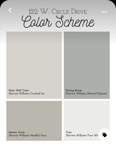 the color scheme for gray and white paint colors, which are available in two different shades