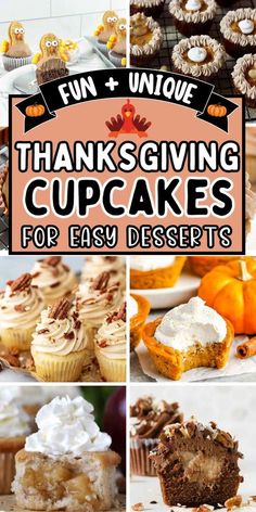 thanksgiving cupcakes for easy desserts