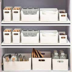 Maximize cabinet space: small storage boxes in cabinets to free up valuable countertop and shelf space. Customizable organization: Choose from a variety of specifications to mix and match and create a storage solution tailored to your needs. Versatile storage: Store pots, plates, snacks, and more in the large size, keeping your kitchen organized and clutter-free. Convenient access: Holes on the side of the storage rack make it easy to grab items and transport them around the kitchen. Keep countertops tidy: Utilize this storage solution to keep your cabinets and countertops neat and orderly, enhancing the overall look of your kitchen. Description: Introducing our versatile storage box, the perfect solution for keeping your cabinets and countertops organized. These small storage boxes can be Organiser Cucina, Small Storage Boxes, Kitchen Storage Boxes, Cabinets And Countertops, Kitchen Organizer, Shop Storage, Plastic Box Storage, Desktop Storage, Storage Hacks