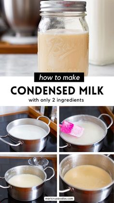 how to make condenseed milk with only 2 ingredients