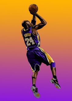 a drawing of a basketball player jumping in the air