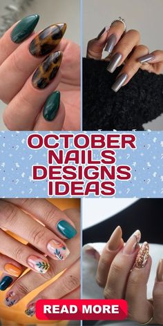 You can never go wrong with a fresh mani! 🎨✨ Find the look that speaks to you and get creative with your nails. 💕 Save this pin for your next appointment! Fall Long Nails, Almond Designs, Nails Designs Ideas, Halloween Colors, Zoya Nail Polish, Fall And Halloween, Almond Shape Nails, Unique Fall