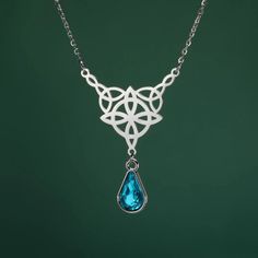 Celtics Knot Necklace Crystal Witch Jewelry-MoonChildWorld Witch Knot, Crystal Witch, Trendy Necklace, Witch Jewelry, Powerful Energy, Crystal Pendant Necklace, Elegant Pendant, Necklace Crystal, Trendy Necklaces