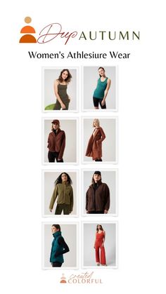 Autumn Athleisure, Wardrobe Color Guide, Self Care Day, Capsule Wardrobe Work, Deep Autumn