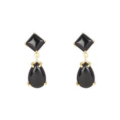 Midnight Glam Black Onyx Stone Earrings: the versatility of Black Onyx, as these earrings effortlessly complement any ensemble, from casual urban chic to glamorous evening attire. Whether you're attending a stylish cocktail party or a night out with friends, these earrings will elevate your look to new heights of sophistication. To maximize the life of your Lila Rasa Jewellery, we suggest following the below care instructions:  Preserve your plated jewellery by avoiding contact with cleaning agents, beauty products, water, and chemicals. Remove plated jewellery prior to exercise, washing your hands, or swimming. Our jewellery is hand-finished and plated with 22 carat gold on recycled brass. All Earring posts are made of sterling silver. Protect your plated jewellery by storing your items i Black Onyx Earrings, 22 Carat Gold, Forever Jewelry, Black Onyx Stone, Onyx Earrings, Jewelry Ring Box, Men's Jewelry Rings, Onyx Stone, Urban Chic